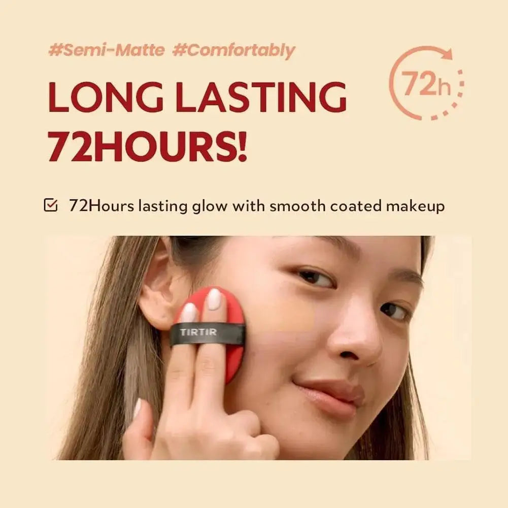 TIRTIR Cushion Foundation – High Coverage Compact Makeup, Original Korean Beauty Covering Cushion