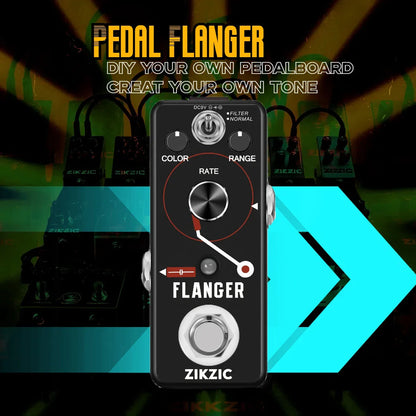 ZIKZIC Guitar Pedals Noise Gate Flanger Equalizer Delay Acoustic Plexion Overdrive Gitona Chorus Metal Distortion Fuzz Rowin