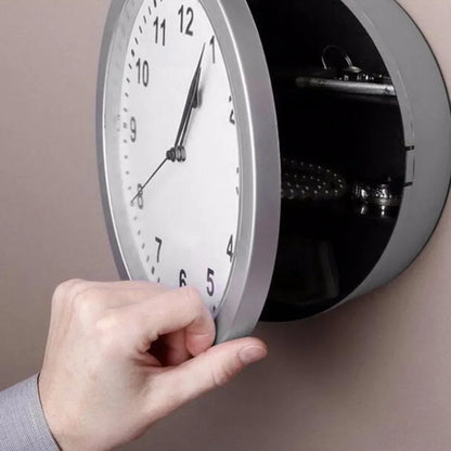 Large Hidden Safe Wall Clock – Secret Security Box for Money, Jewelry & Storage, Home Office Cash Safe