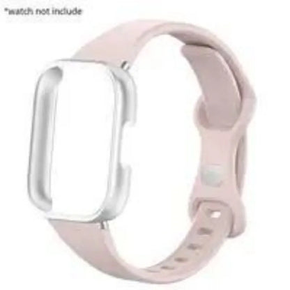 Slim Silicone Strap & Case - Soft Matte Protective Cover Bracelet for Redmi Watch 6/5/4 Active & 5 Lite