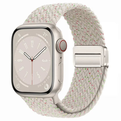 Nylon Braided Apple Watch Band - Durable Replacement Strap for Series 10/9/8/7/6/5/3 SE Ultra 49mm to 38mm