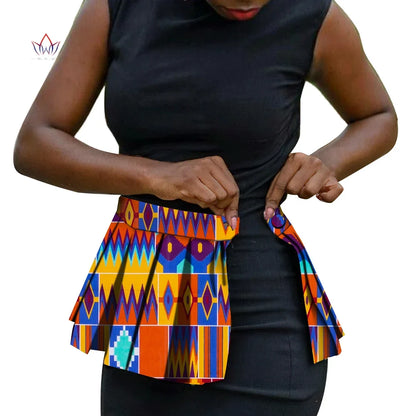 African Print Waist Corset Belt - Handmade Ankara Overlay Tie Belt for Women, Stylish Skirt & Dress Accessory