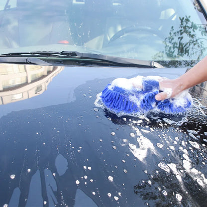 Microfiber Car Wash Sponge - Cleaning, Detailing Brushes, Towel, Gloves - Auto Care Accessories