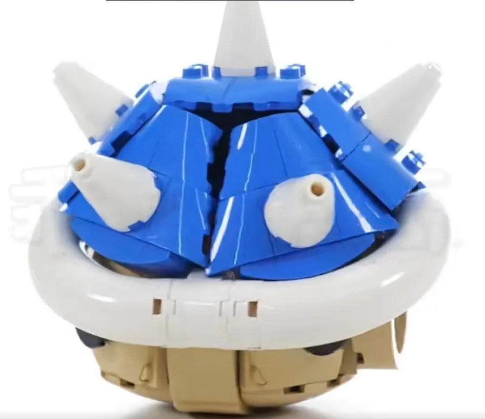 MOC Game Anime Figure Set 40787 — DIY Kart Spiny Shell Turtle Building Blocks for Kids