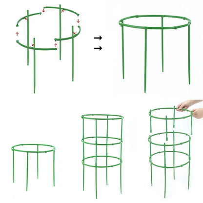 Plant Support Pile - Semicircle Flower Stand Cage for Garden, Plant Grow Fixing Rod, Vine Climbing Bracket Stake Holder - Bonsai Tool