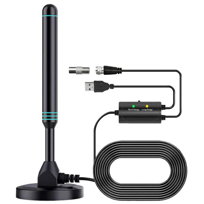 4K/1080P HD Digital TV Antenna - 480+ Miles Long Range Signal Amplifier Indoor & Outdoor HDTV Aerial