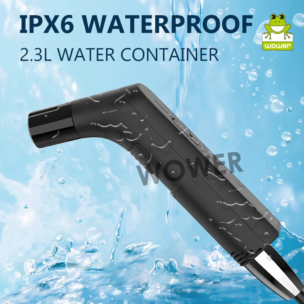 Wower Portable Electric Bidet for Personal Hygiene – 2.3L Rechargeable Shattaf Travel & Camping Bidet Shower Sprayer
