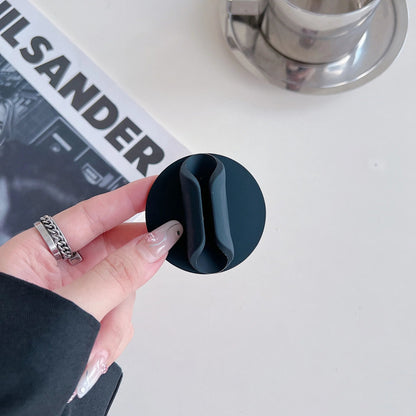 Silicone Lipstick Holder & Mobile Phone Stand — 3M Adhesive Universal Lazy Accessory with Round Lip Gloss Support