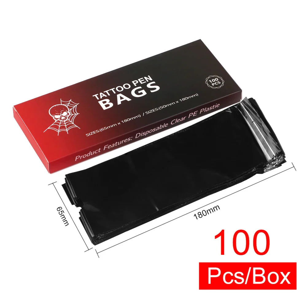 100 PCS Waterproof Tattoo Pen Barrier Film - Protective Tattoo Color Packaging & Anti-Fouling Film for Machines