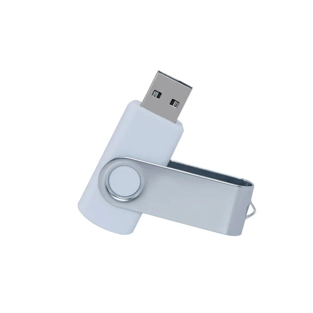 USB Flash Drive 2.0 Metal Swivel Pendrive – 16GB 32GB 64GB 128GB Portable Memory Stick