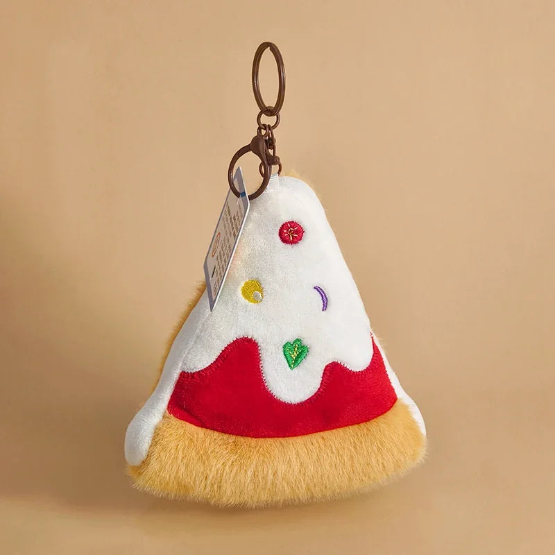 16 Styles Kawaii Mini Snack Plush Keychain – Cute Food Pendant Bag Charm Birthday Gift for Kids