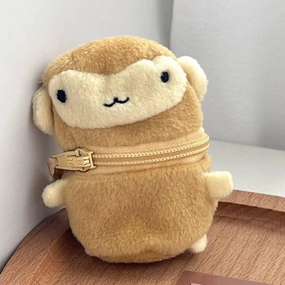 Kawaii Mini Coin Purse - Cute Rabbit & Bear Earphone Storage Keychain Bag Charm