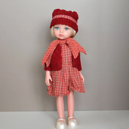 13-Inch Lifelike Girl Doll – Movable Figure with Clothes & Shoes, Realistic Toy Birthday Gift