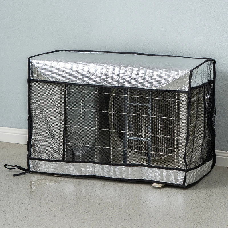 Portable Aluminum Foil Air Conditioner Cover - Multiple Size Options for Household Use - Dust, Sun, and Waterproof Protection