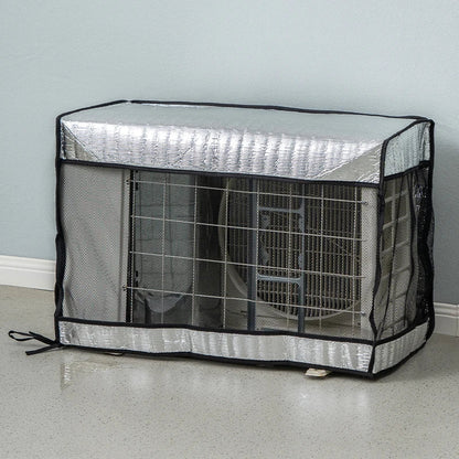 Portable Aluminum Foil Air Conditioner Cover - Multiple Size Options for Household Use - Dust, Sun, and Waterproof Protection