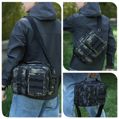 Trekking Tactical Shoulder Bag – Molle Sling Crossbody for Men, Camping, Hiking, Travel, Climbing & Fishing Weekend Outdoor Bag