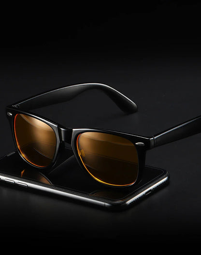 VIVIBEE Blue Light Blocking Glasses – Night Vision Square Computer Eyewear for Men & Women