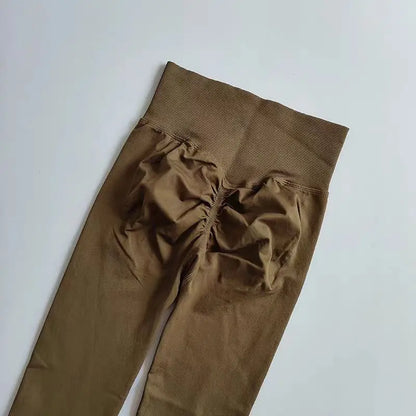 High Waist Women’s Yoga Leggings – Seamless Push-Up Fitness, Running & Gym Pants with Hip Lift and High Elasticity