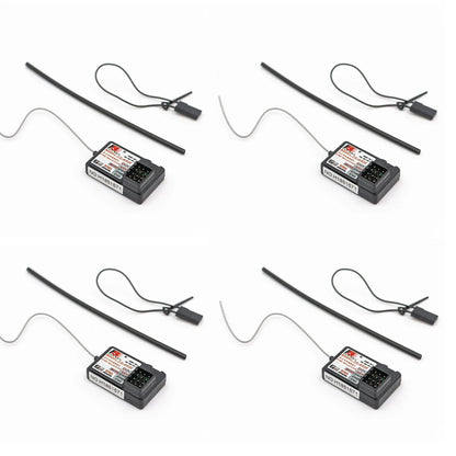 Flysky FS-GR3E 3-Channel 2.4G Receiver for RC Car, Truck, Boat – Upgrade for GT3B/GT3C Transmitter, Failsafe Included (1/2/4pcs)