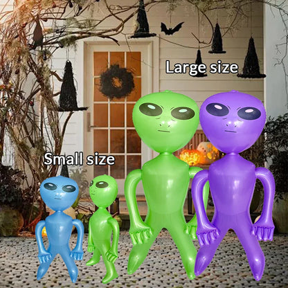 Inflatable Alien Toy –  33" & 63" Sizes, Perfect for Alien-Themed Halloween Parties & Gifts