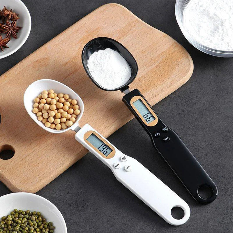 Mini Electronic Kitchen Spoon Scale - 500g/0.1g Precision LCD Digital Measuring Tool for Food, Flour, Milk, Coffee