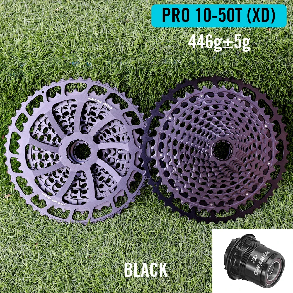 SPEDAO 12-Speed 10-50T Bicycle Cassette – 12V MTB Freewheel Sprocket for SX NX GX, XD & HG Compatible
