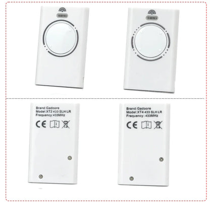 Gadoore XT2 XT4 433MHz SLH LR Garage Door & Gate Remote | Compatible with XT2/XT4 SLH & SLH LR