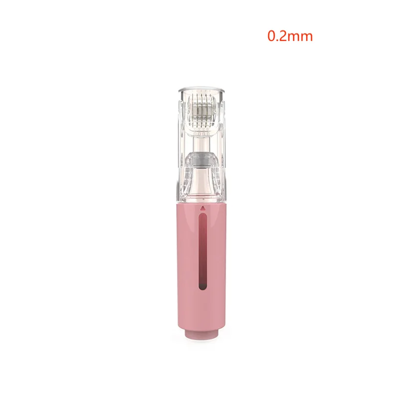 Derma Roller Titanium Needle — Lip & Beard Growth Roller with Serum Applicator