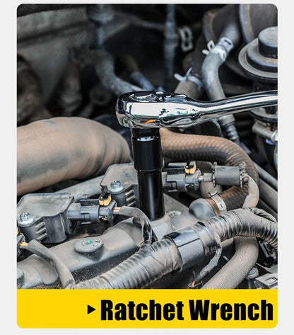 1/2" Drive Deep Impact Socket – Metric Wrench Socket for Pneumatic Tools, Tire Removal & Heavy-Duty Automotive Use