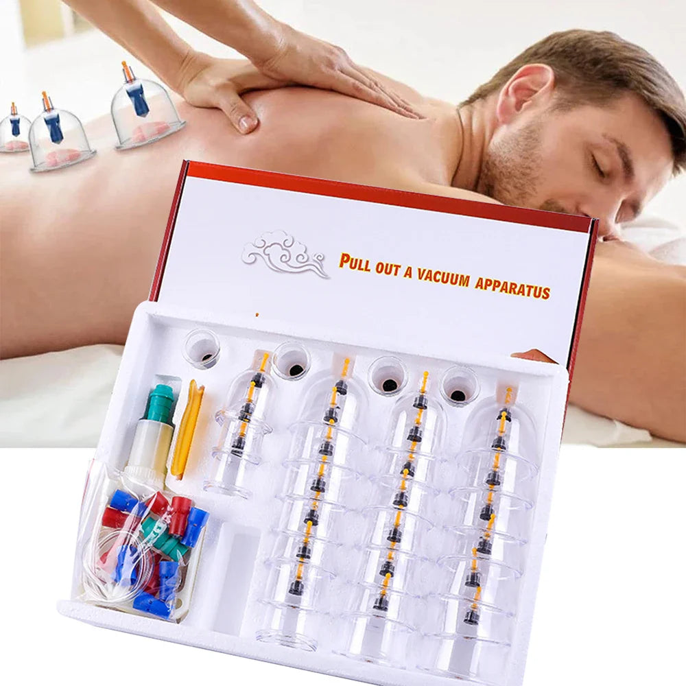 32-Can Thickened Household Vacuum Cupping Machine — Non-Glass Health Massage Tool