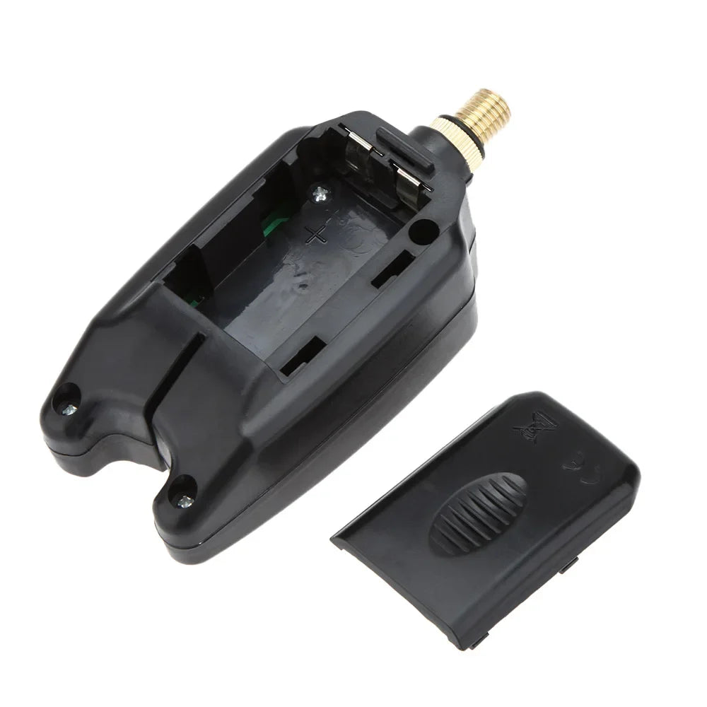 2 LED Fishing Bite Alarm - Waterproof Rod Alert Indicator with Adjustable Tone, Volume & Sensitivity