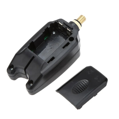 2 LED Fishing Bite Alarm - Waterproof Rod Alert Indicator with Adjustable Tone, Volume & Sensitivity