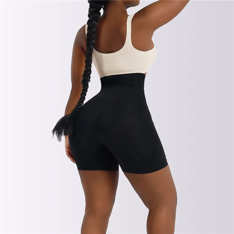 Women’s High Waist Firm Tummy Control Shapewear – Hook Body Shaper Shorts with Butt Lifter Slimming Fajas