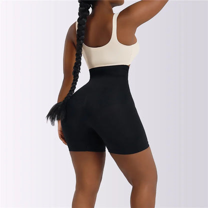 Women’s High Waist Firm Tummy Control Shapewear – Hook Body Shaper Shorts with Butt Lifter Slimming Fajas