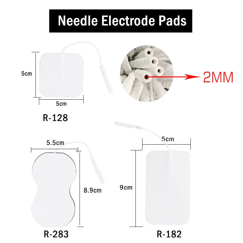 100/50pcs 5x5cm Muscle Stimulator Electrode Pads – Self-Adhesive Non-Woven Replacement for TENS Therapy Machines