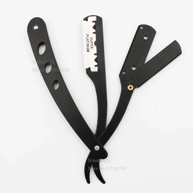 ZqZq 10 Shaving Blades – Straight Edge Razor for Haircut, Beard, Eyebrow Shaving & Manual Depilation