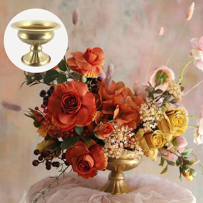 Metal Flower Vase & Candle Holder — Table Centerpiece for Wedding, Anniversary, Party & Hanging Decorations