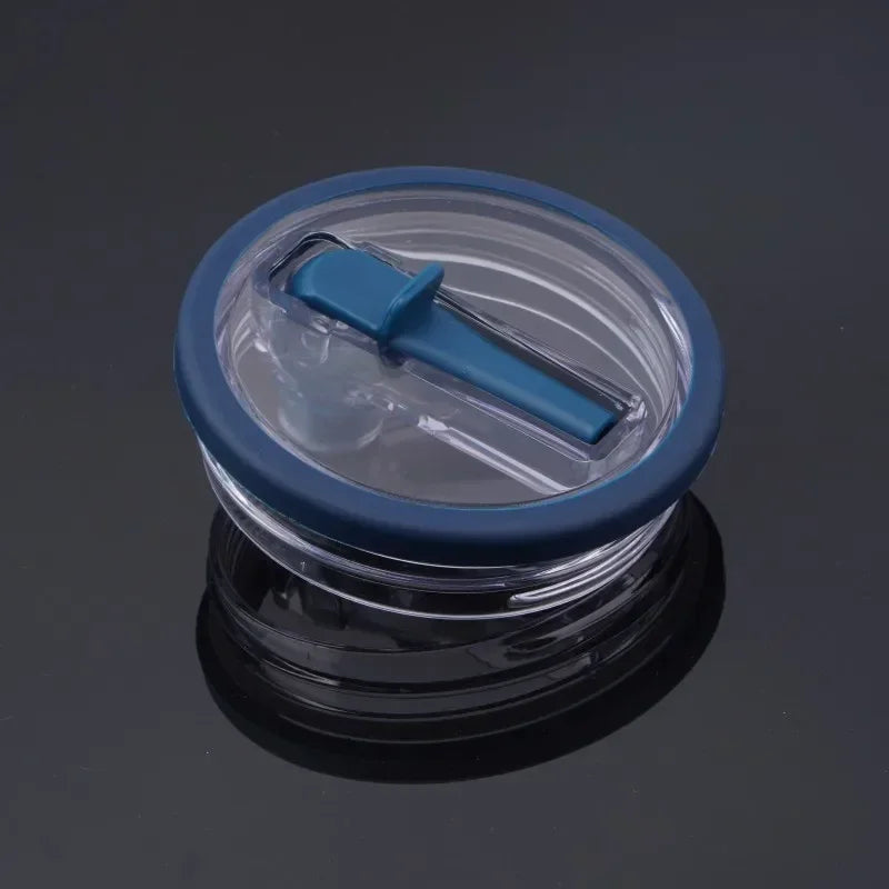 Spill-Proof 40oz Cup Lid for Stanley – Eco-Friendly Replacement with Spiral Straw Cover Accessory