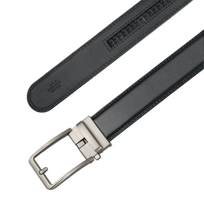 Click Belts for Men — Luxury Designer Genuine Leather Belt with Automatic Buckle, High-Quality Fashion Waist Strap