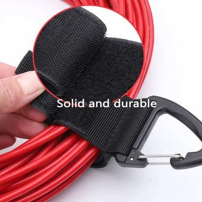 Nylon Cord Organizer Straps with Triangle Buckle – Heavy-Duty Cable & Hose Management Holder