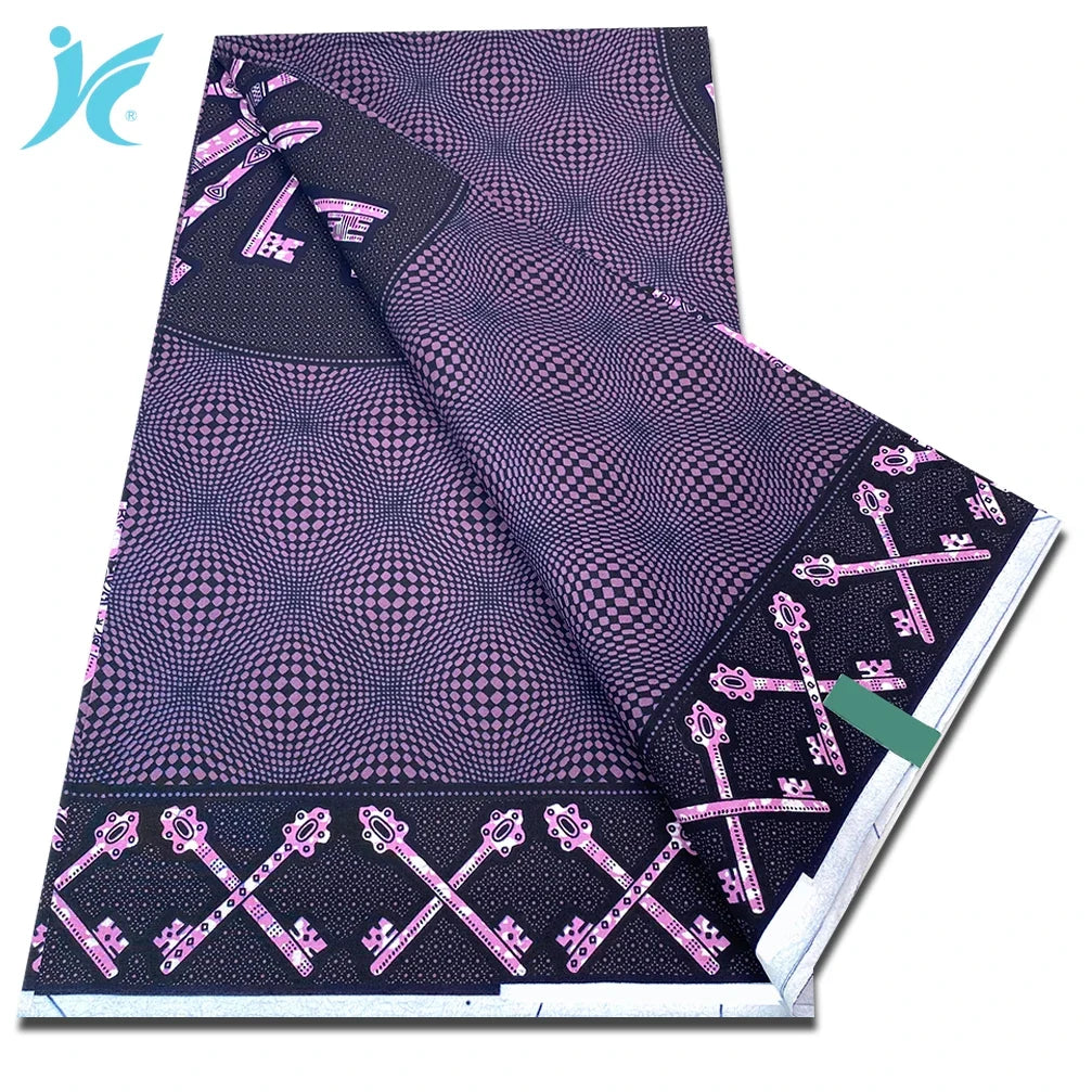 2026 African Real Wax Fabric - 100% Cotton Nigerian Ankara Dutch Batik Sewing Cloth