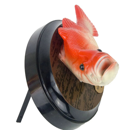 Electronic Singing Big Mouth Bass Fish - Battery-Powered Novelty Robot Fish for Halloween Decorating and Play