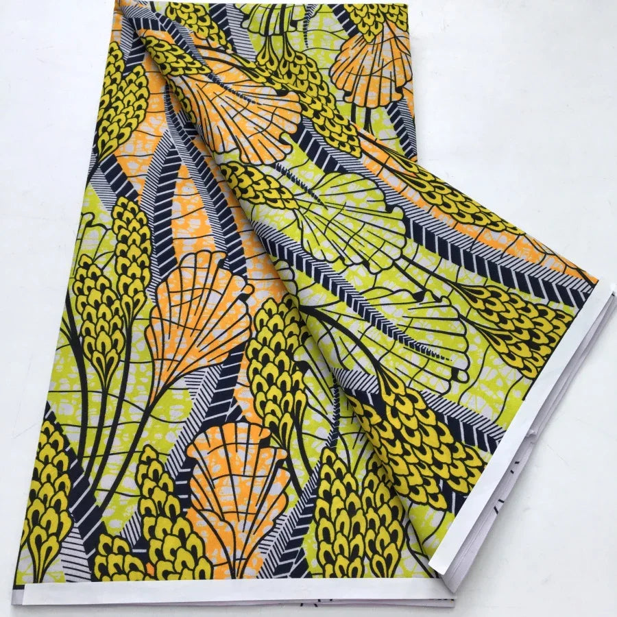 African Wax Print Fabric - Nigerian Ankara Batik Dutch Fabric for Women’s Dresses & Sewing Materials