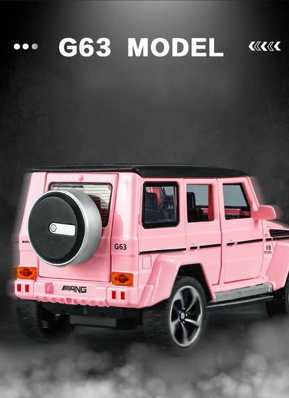 1:32 Mercedes Benz G63 Diecast Model Car with Sound & Light – Off-road SUV Miniature Alloy Toy Gift for Boyfriend