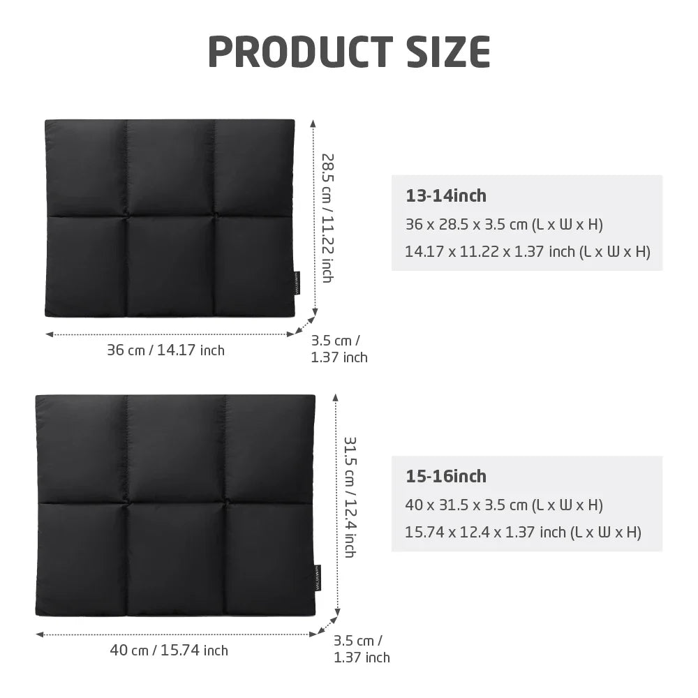 Comfy Puffy Laptop Bag 13-15 Inch — Shockproof, Ultra-Light Fluffy Notebook Sleeve for MacBook Air, Xiaomi, HP