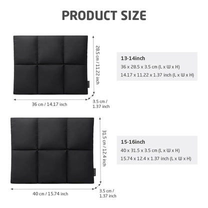 Comfy Puffy Laptop Bag 13-15 Inch — Shockproof, Ultra-Light Fluffy Notebook Sleeve for MacBook Air, Xiaomi, HP