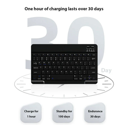 Mini Bluetooth Wireless Keyboard Set - Universal Phone Tablet iPad Keyboard and Mouse Accessories