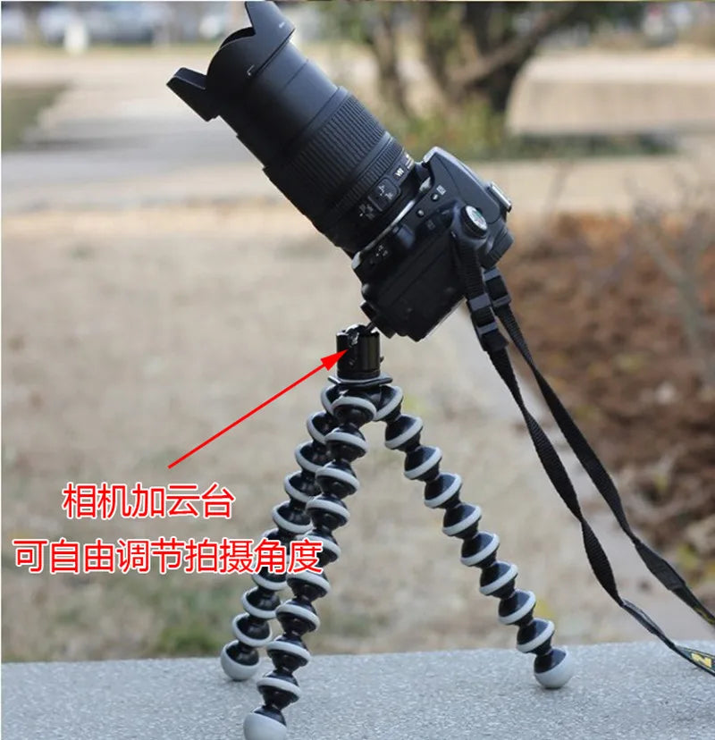Octopus Flexible Tripod Stand for Smartphone & DSLR Camera – Foldable Desktop Tripod in 4 Sizes