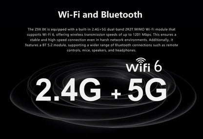 Zidoo Z9X 8K HDR Media Player - Android 11, Amlogic S928X-K, 6GB+64GB, VPU & VS10 Engine