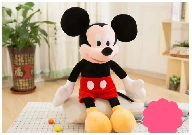 Disney Mickey & Minnie 35cm Plush Toy Cute Couple Red Pink Gift for Kids